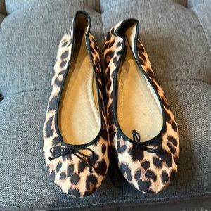 Woman’s leopard print ballet flats